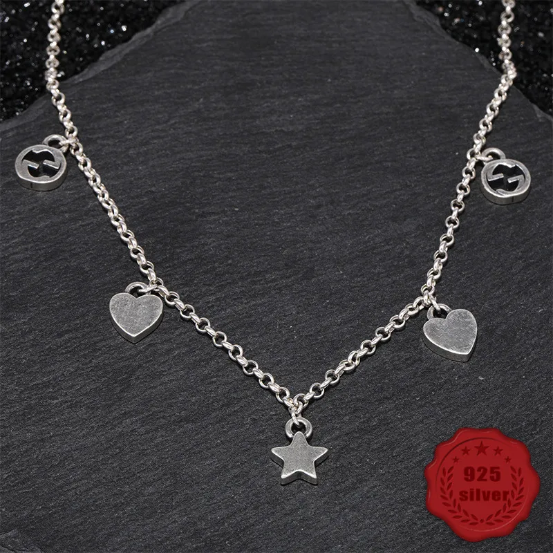 

925 sterling silver pendant personality fashion temperament wild crown wings simple generous tag birthday gift 2019 new hot sale