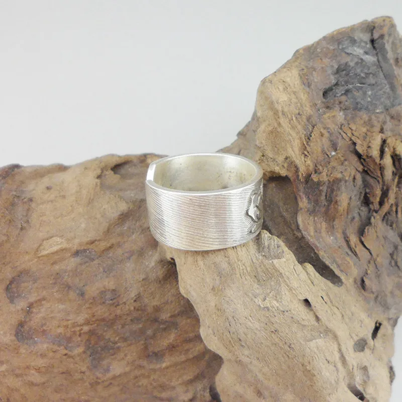

Vintage Rings For Women 999 Sterling Silver Boho Jewelry Desert Rose Flower Antique 004 Ring Carving Adjustable Vintage Ethnic