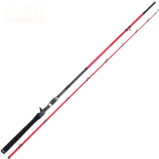 Best price at $165 Cheap Carbon Spinning Fishing Rod Vara De Pesca 2.23m 2-section Carp Fishing Pesca Lure Rod Olta