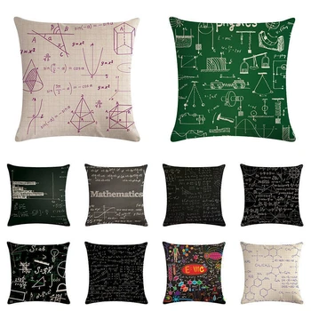 

Funny Wedding Gifts Decorative Pillows Mathematical Chemistry Formula Throw Pillows Case Home Decor Sofa Car Seat Cushion Covers