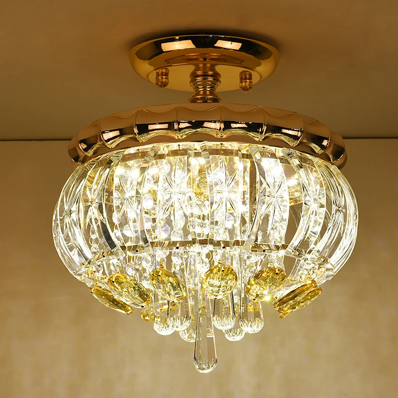European style crystanl LED pendant lamp vestibule hallway