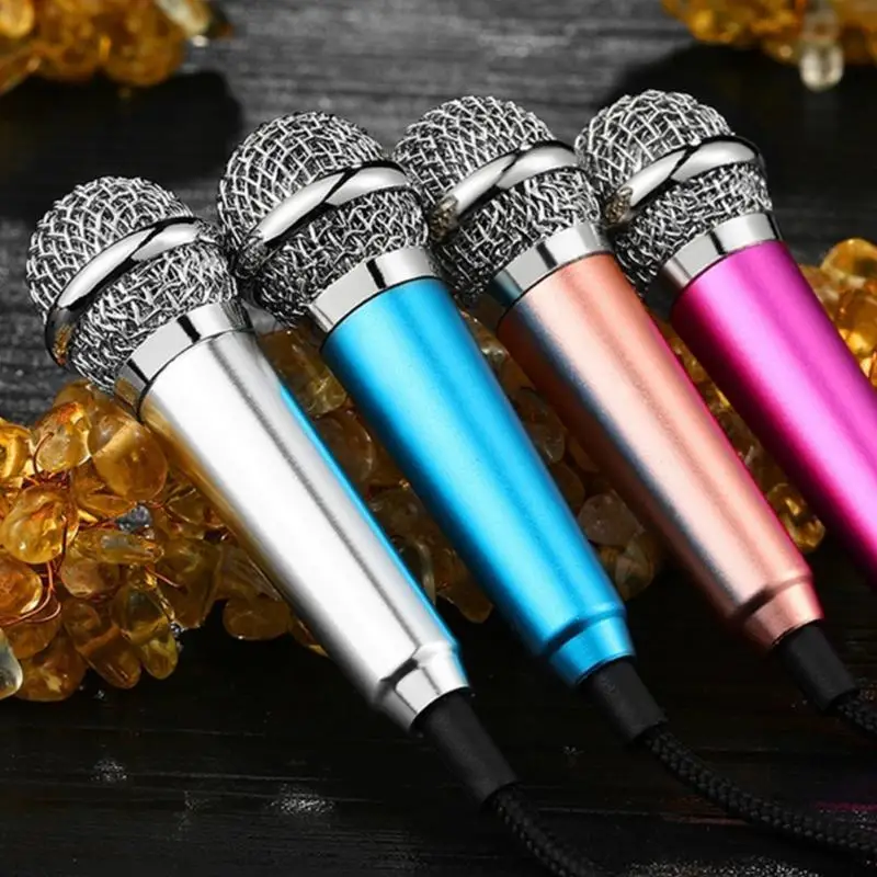 Aluminium alloy Mini 3.5mm Handheld Karaoke KTV Cellphone Microphone