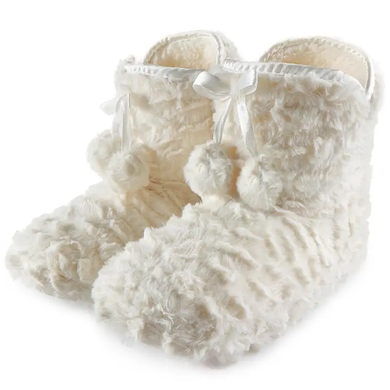 

Winter Woman Home Slippers Christmas Socks Shoes Indoor Warm Bootie Fleece Slipper Fur Insole Plush AntiSkid zapatos de mujer