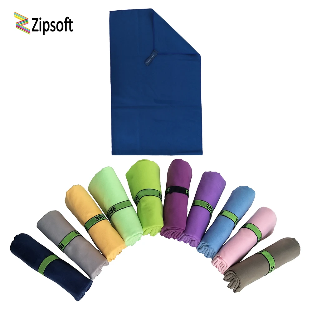 Zipsoft пляжные полотенца из микрофибры быстросохнущие спортивные для путешествий
