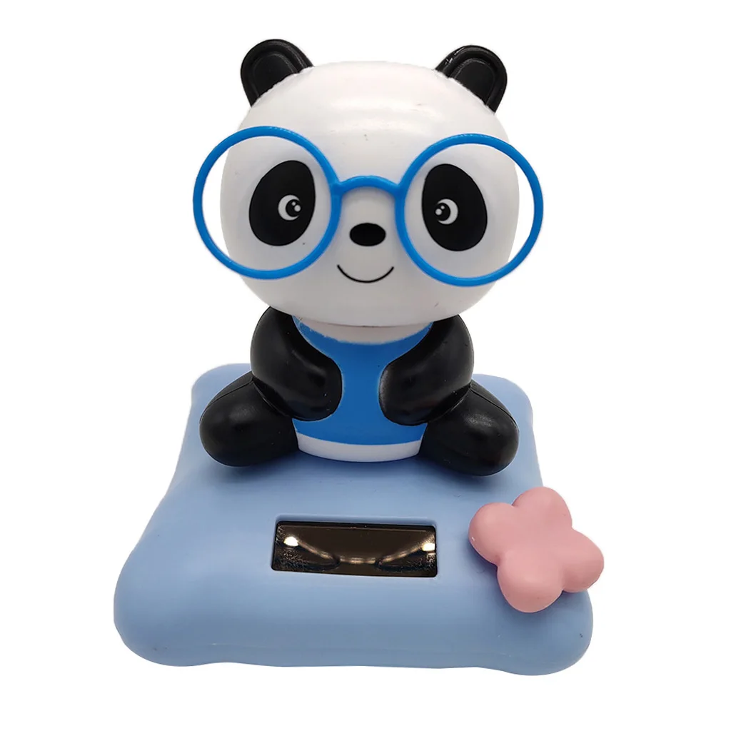 Solar Powered Dancing Animal Panda in Box Bobble Head Toy Office Dancer Decor Solar Powered Dancing Animal Panda in Box Bobble Head Toy Office Dancer Decor