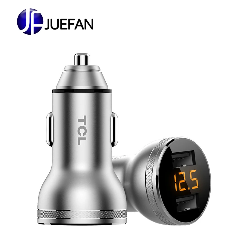 

Car charger USB car phone charger car with all metal multi-function mobile phone fast charging plug