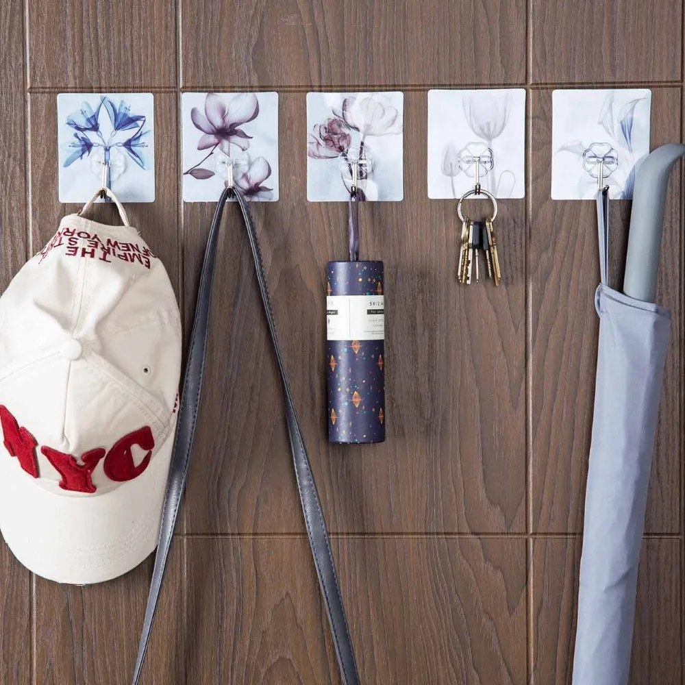 10 шт. настенный клей держатель для ключей кухня ванная комната разное Органайзер крючки для хранения многофункциональная полка с креплением, не оставляющим следов на стене
