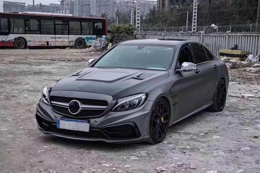 Углеродного волокна передняя крышка капота Крышка обвес подходит для Benz C-Class W205 C180 C200 C250 C300 C350 C43 AMG C63 AMG