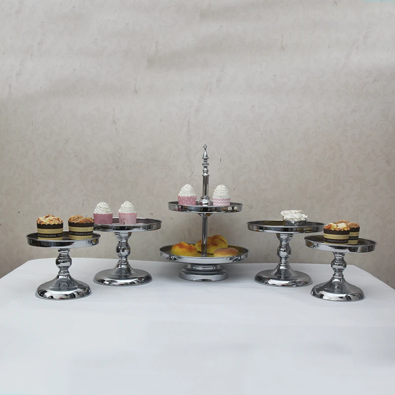 5pcs in set 5 шт. Хрустальная подставка для торта свадебный центральный дисплей вечерние украшения события - Цвет: 5pcs in set