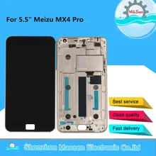 Протестированный M& Sen для 5," Meizu MX4 Pro ЖК-дисплей+ сенсорная панель дигитайзер с рамкой для Meizu MX4 Pro ЖК-дисплей