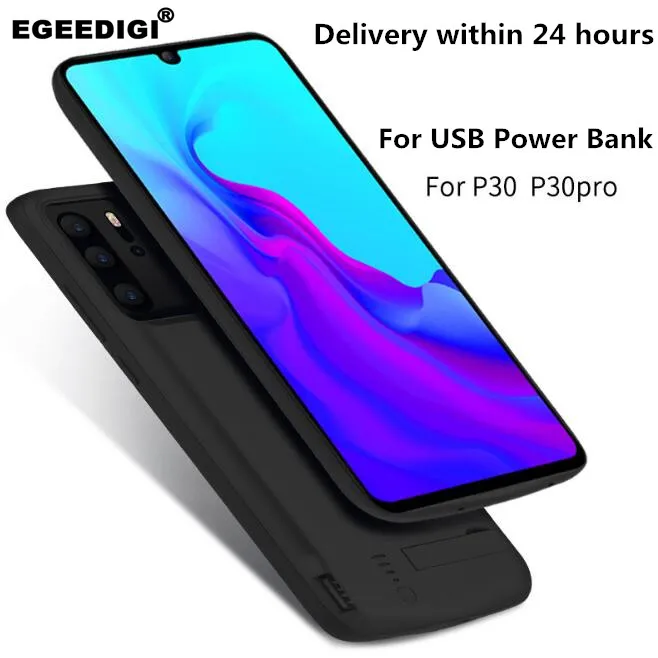 

Egeedigi Slim Battery Charge Case For Huawei P30/Pro Phone Power Charging Case 5000mAh Portable External Backup Power Bank Cover