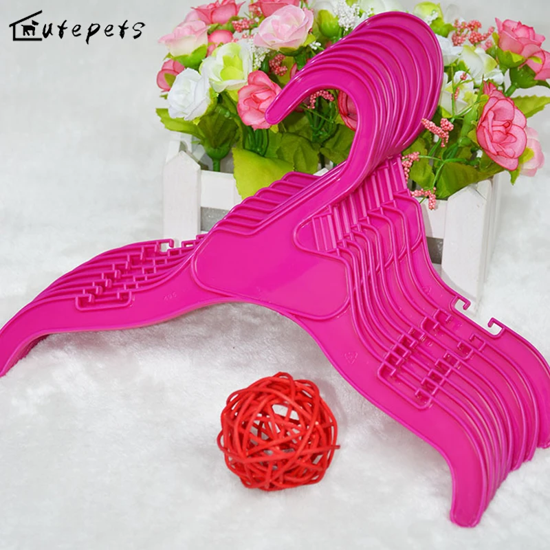 Dog Clothes Hanger 5Pcs Red Puppy Clothes Large Pet Cloth Hangers Dog