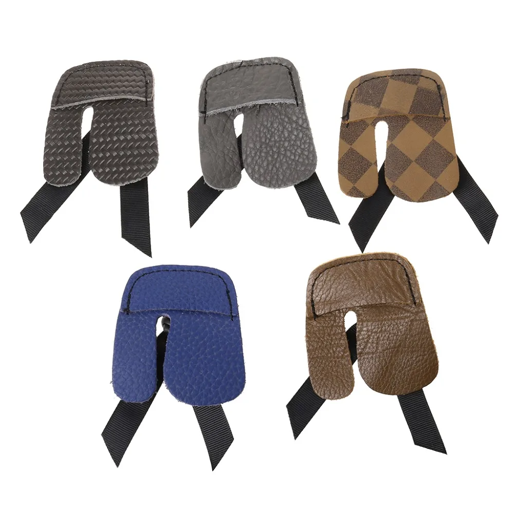 

Finger Guard Archery Shooting Arrow Compound Bow Practical Hands Protector Faux Leather Soft Thick Recurve Bow Accessories