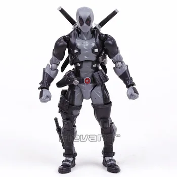 

Revoltech Series NO.001Marvel Deadpool Gray Color Ver. PVC Action Figure Collectible Model Toy with Retail Box