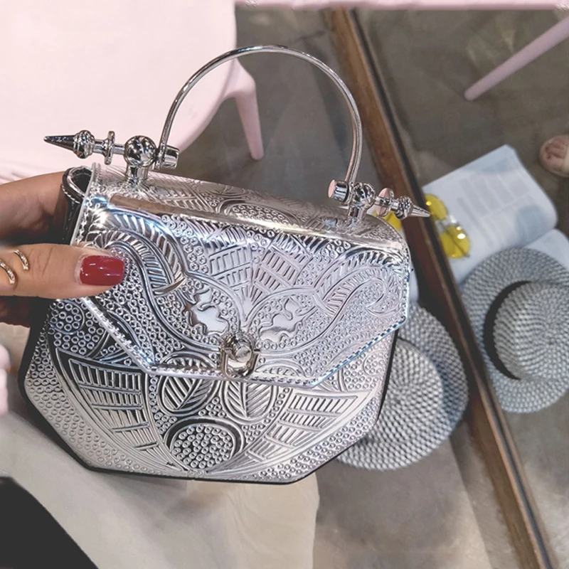 

DCOS-Handbags PU Patchwork Shining Shoulder Bags