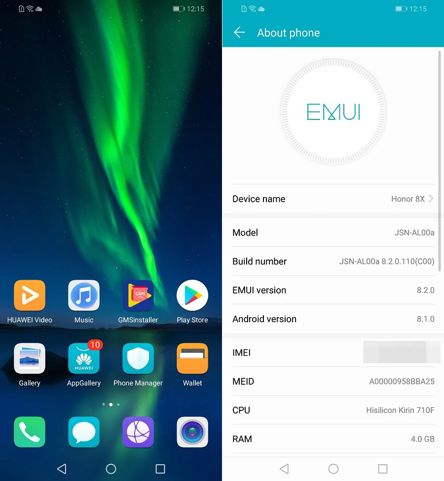 Мобильный телефон Honor 8X экран 6 5 дюйма аккумулятор 3750 мАч на базе Android 8.2 двойная