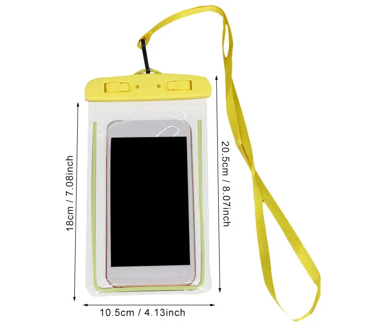 Прозрачный водонепроницаемый органайзер для мобильного телефона из ПВХ, женская светящаяся сумка для ключей и гарнитуры, сумка для путешествий на море, аксессуары