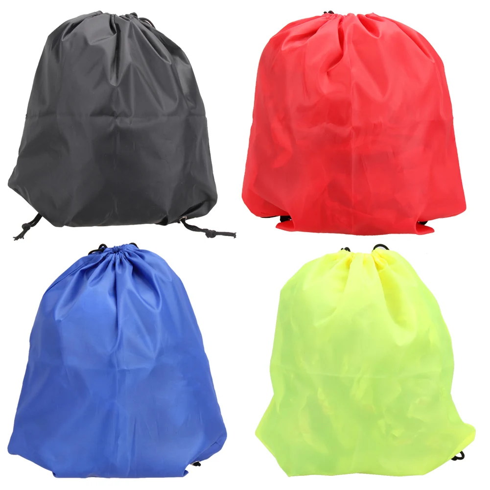 Portable Drawstring Storage Bag Waterproof Backpacks Laundry Shoes Gym