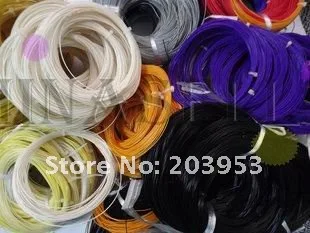 100 قطع 16-26lbs الريشة سلسلة خط الريشة خط مضرب تنس الريشة المضرب تدريب 0.72-0.75 ملليمتر * 10 متر