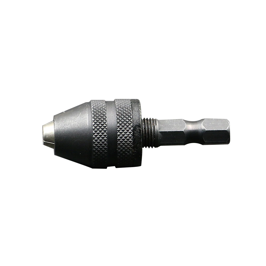 Универсальный патрон 1/4 дюйма 0,5 мм-3 мм без ключа шестигранный хвостовик адаптер конвертер сверло патрон быстросменный сплав - Цвет: Black
