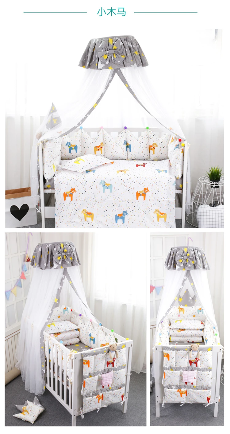 Дворцовая стильная детская кровать с противомоскитной сеткой, круглый верх, колыбель для новорожденных, москитные сетки, бант, Декор, детская кровать, навес, 2 типа, tenda infantil