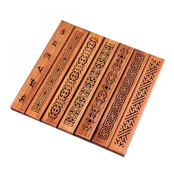 

Wooden Lying Incense Burner Convenient To Carry Hand Carving Incense Stick Box Hollowing Joss Stick Incense Holder Home Decor