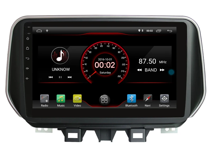 Best OTOJETA DSP stereo android 9.1 car radio for Hyundai TUCSON IX35 Gps navigation Full touch screen video player tape recorder 3