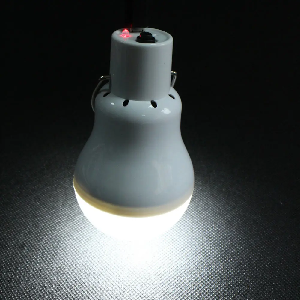 Portable 150lm 12 Led Solar Energy Charge Light Bulb Camping Emergency Lamp
