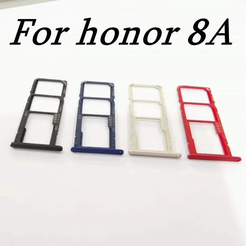 Оригинальный Для Huawei Honor 8A лоток для sim-карты + адаптер карты Micro SD Разъем Держатель