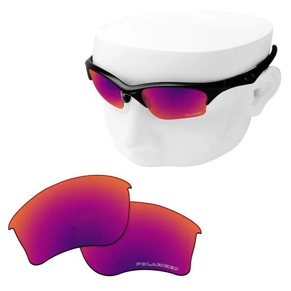 Purple Red Mirror OOWLIT Анти-Царапины замена линз для-Оукли половина куртка XLJ гравированные поляризованные солнцезащитные очки - Цвет линз: Purple Red Mirror
