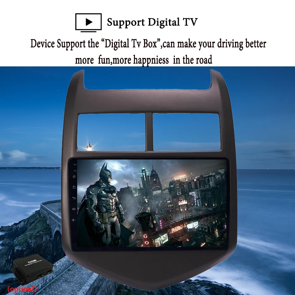 Excellent 1DIN 4+64GB Android 9.1 CAR Audio DVD player FOR Cheverolet aveo SONIC 2011 - 2013 gps Multimedia head device unit Tape Recorder 17