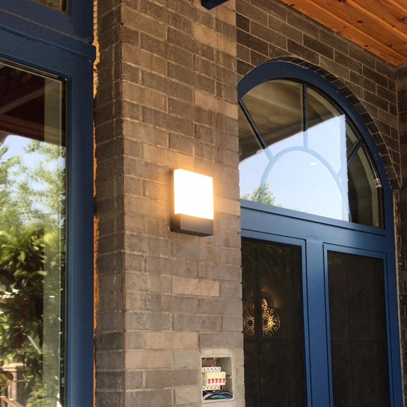 15W Outdoor Wall Lamp Waterproof LED Garden Lamp Aisle Corridor Outdoor Balcony Porch Light AC110V 220V Courtyard Terrace Lamp