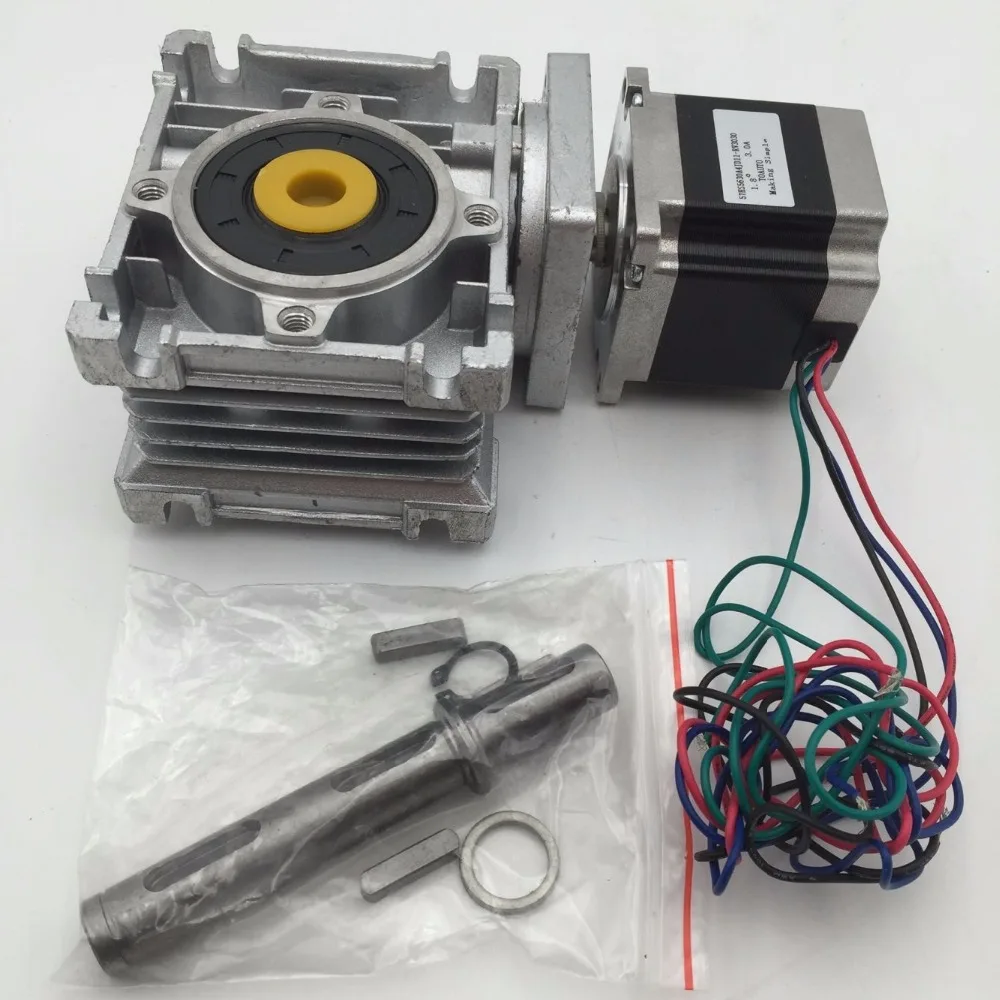 7.51 Worm Gearbox Nema23 Stepper Motor L76mm 3A 4Lead Hybrid Stepper