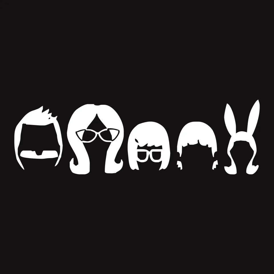 Cunymagos Bob'S Burger Family Cartoon Car Sticker Fashion Car Styling Auto Car Decal Sticker Motorcycle Wall Stickers 18.95 (4)
