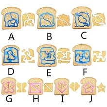 Выпечка для пирога, хлеба, тостов пресс формы развивающая головоломка сэндвич плесень разделочный кухонный нож Дельфин медведь автомобиль собака форма для вырезания сандвичей