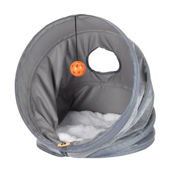 

2019 Multifunctional Cat Safe Tunnel Toys For Solving Boredom Interesting Cat Bucket House With Ball For Gatos