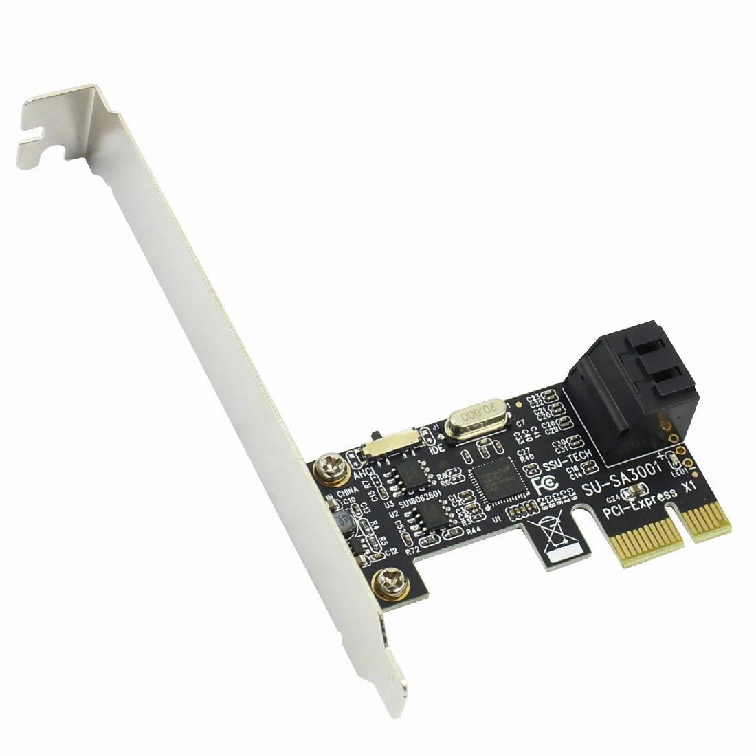 PCI-E к SATA3.0 2 порта мини размер карты расширения PCIE к SATA III преобразования адаптера интерфейс для SSD загрузки системы Riser контроллер