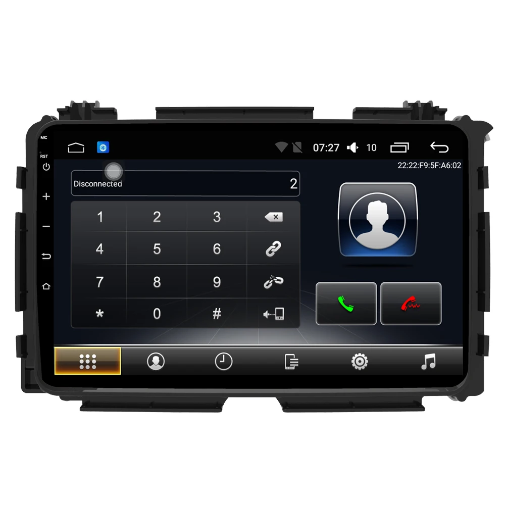 Cheap Car Multimedia player 1 Din Android 7.1 Car DVD For Honda HRV2015/VEZEL/XRV 2014-2017 9" 2G/32G touch screen Car Radio GPS 2
