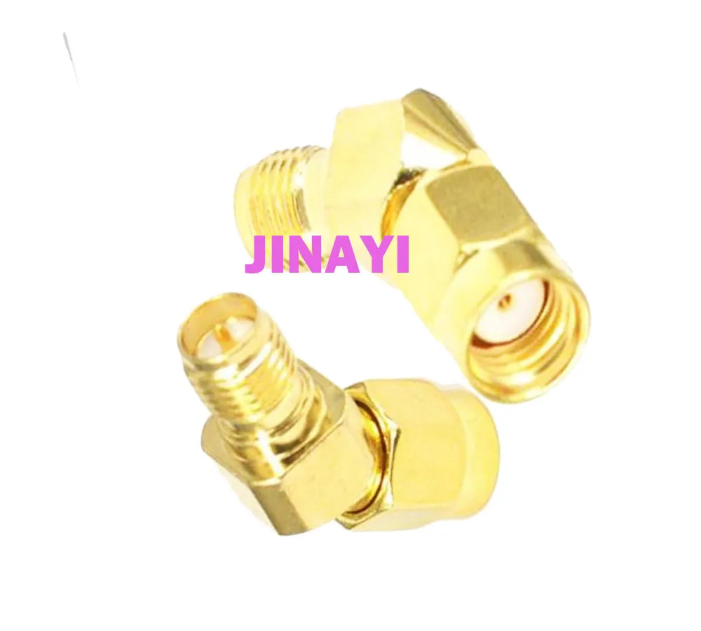 50pcs 45 Degree Rpsma Female To Rp Sma Male Antenna Adpater Connector