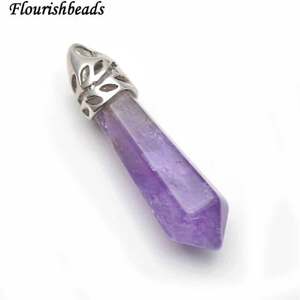 Amethyst and Quartz Druzy Pendant Reduced price for chip on back side.