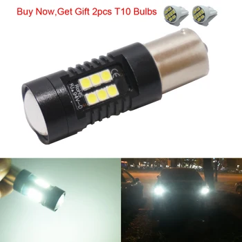 

AORUNYEBAO one P21W LED 1156 BA15S LED Bulbs Car Lights Turn Signal Reverse Brake Light R5W 3030 LEDs 12V 24V Automobiles Lamp