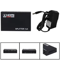 USPS 4 Порты и разъёмы 4 Переключатель HDMI видео концентратор Box 1080 P HD усилитель HDTV адаптер питания Новинка 2019 г.; Прямая доставка;