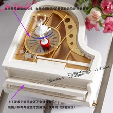Piano music box of dancing girls Rotation clockwork ballet Music box Romantic valentine’s day gift The girl a birth Jia-Gui Luo