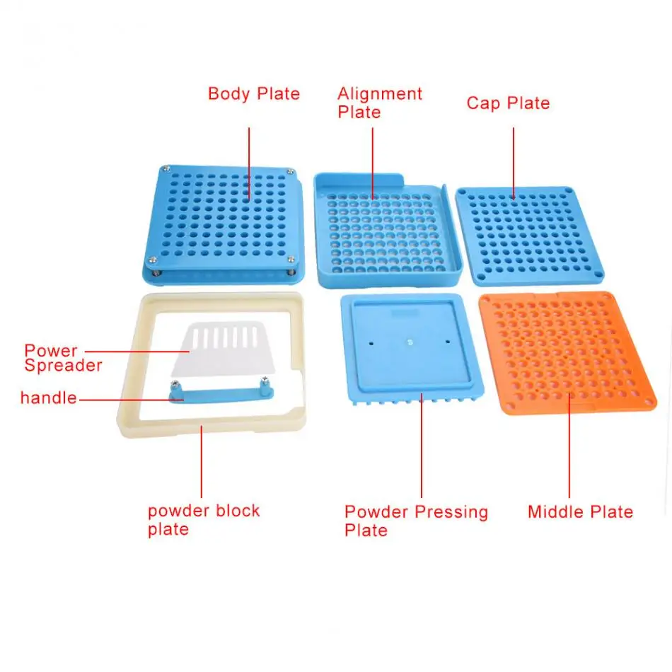 100/200 отверстий ручной капсульный порошок производитель#0#00#000#1#2#3#4#5 фармацевтическая наполнитель пластины машина размер 0,00, 000,1, 2,3, 4,5