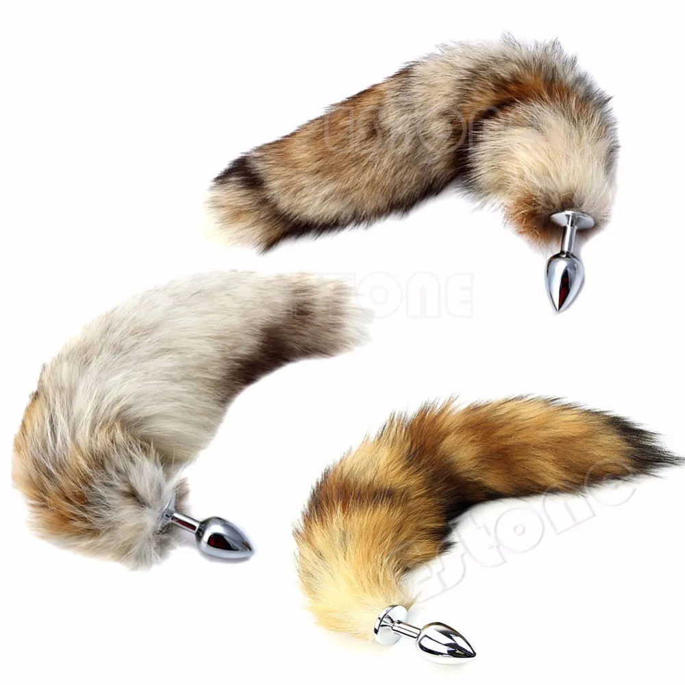 New Love Fox Tail Butt Anal Plug Sexy Romance Sex Toy Funny Adult
