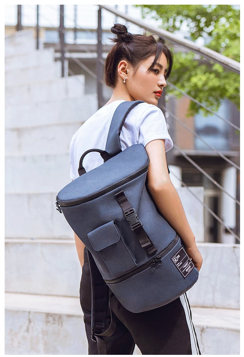 xiaomi mijia 90FUN Модный водонепроницаемый рюкзак, мужская и женская сумка, Большой Вместительный рюкзак для покупок, повседневный ноутбук