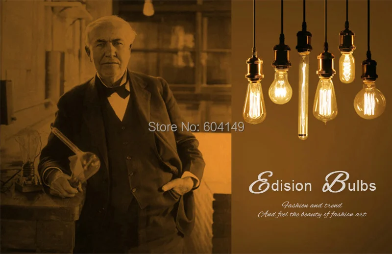 Подвесной светильник в стиле ретро vintage edison bulb DIY веревки кулон ресторан бар E27 углерода лампы 110v 220v нити lampadario промышленные лампы