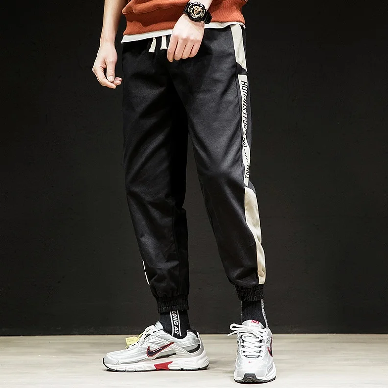 Военные брюки карго мужские брюки со множеством карманов мужские эластичные талии Jogger повседневные Тонкие тактические брюки брендовая одежда Большие размеры - Цвет: K106 Black