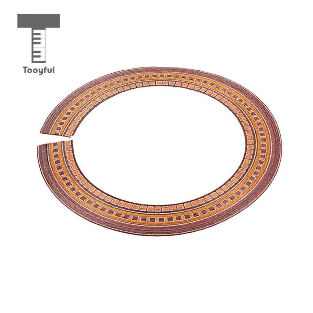 Tooyful Exquisite Wood Acoustic/Classical Guitars Sound Hole Decal Sticker Rosette Inlay DIY Guitar Decoration Adornment