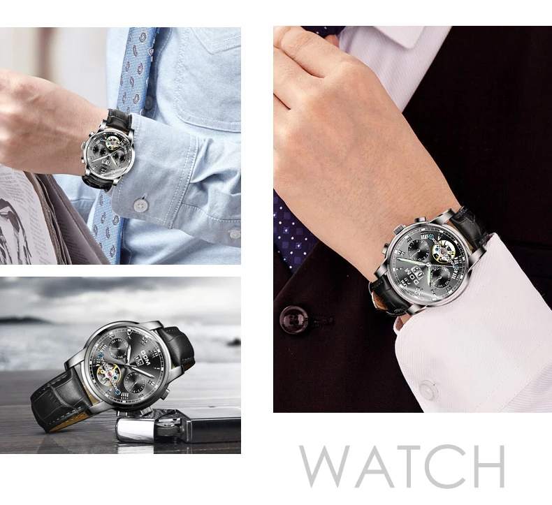 Механические часы спортивные DOM часы мужские водонепроницаемые часы мужские s брендовые Роскошные модные наручные часы Relogio Masculino M-75D-7M